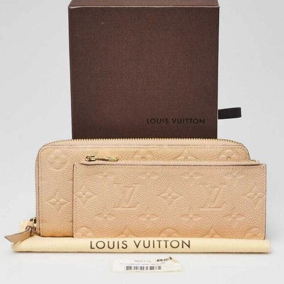 Louis Vuitton Dune Monogram Empreinte Leather Clemence Wallet - Picture 9 of 9